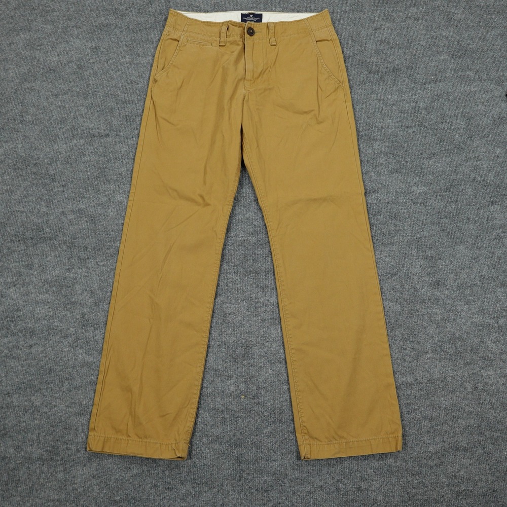 American Eagle Pants Mens 30x32 Khaki Original Straight Leg Cotton Chinos